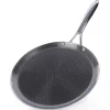 Poêle À Crêpes En Acier Inoxydable COOKCELL 29 Cm Revêtement Antiadhésif Durable Pour Cuisiniers Passionnés