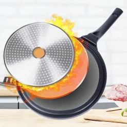 Poêle À Crêpes Granit Grande 27 Cm Revêtement Antiadhésif Robuste Pour Cuisine Professionnelle