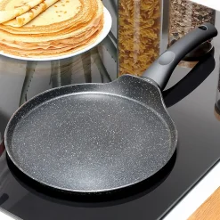 Poêle À Crêpes Revêtement Granit Black Line 24 Cm Antiadhésive