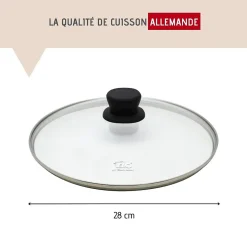 Poêle à frire 28 cm avec couvercle en verre Elo Smart Life
