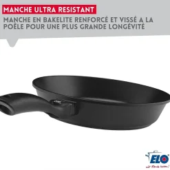 Poêle à frire 20 cm sans PFAS Elo Alucast
