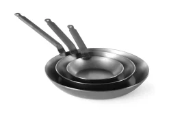 Poêle à frire en tôle d'acier - Hendi - l24- L0.1- P48- h4.5-