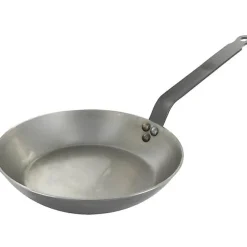 Poêle à frire tôle 30cm De Buyer 5110.30 coupe lyonnaise