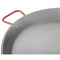 Poêle à paella valence 46 cm en acier poli