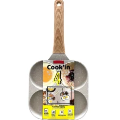 Poêle à pancake avec 4 compartiments