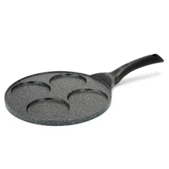 Poêle à pancakes LIVOO MEP148 - antiadhésif, diamètre 26cm, 4 empreintes de diamètre 10cm