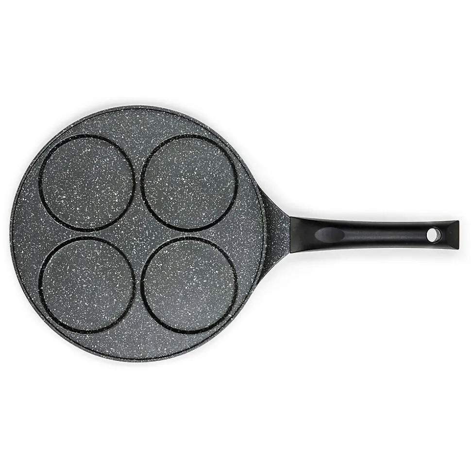 Poêle à pancakes LIVOO MEP148 - antiadhésif, diamètre 26cm, 4 empreintes de diamètre 10cm