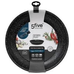 Poêle Aluminium pressé 28 cm Amovible - 5Five