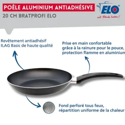 Poêle anti-adhésive 20 cm Elo Bratprofi