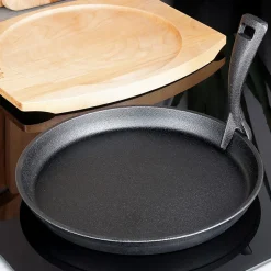 Poêle En Fonte Avec Planche De Service Cast Line 22 Cm