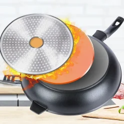 Poêle Granit 32 Cm Grande Robuste Antiadhésive Pour Cuisiniers Exigeants Performante