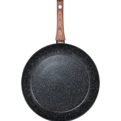 Poêle Granité Aluminium 32 Cm Antiadhésive Black And Wood