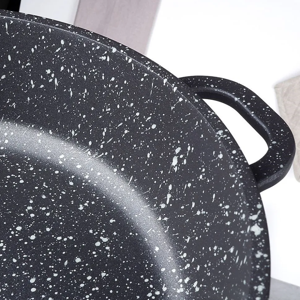 Poêle Granit GRANDE 24 cm Avec Couvercle Verre Antiadhésif 2,5 L Pour Cuisiniers Exigeants