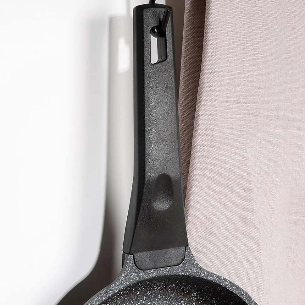 Poêle Granit Grande 18 cm Revêtement Pfluon Granit Antiadhésive Pour Cuisine Saine Débutants