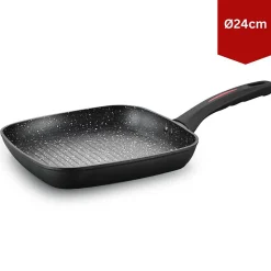 Poêle grill 24 cm Noir Royalty Line RLFGN24