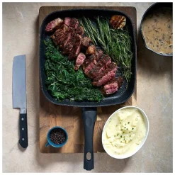 Poêle grill 24 cm Noir Royalty Line RLFGN24