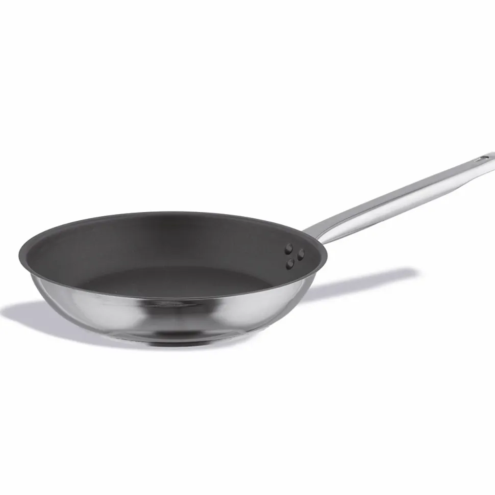 Poêle Inox Pro avec Antiadhésif Renforcé - Pujadas - l0.1- L0.1- P0.1- h6- Acier Inoxydable