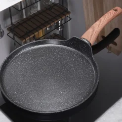 Poêle plate à revêtement granit 24 cm