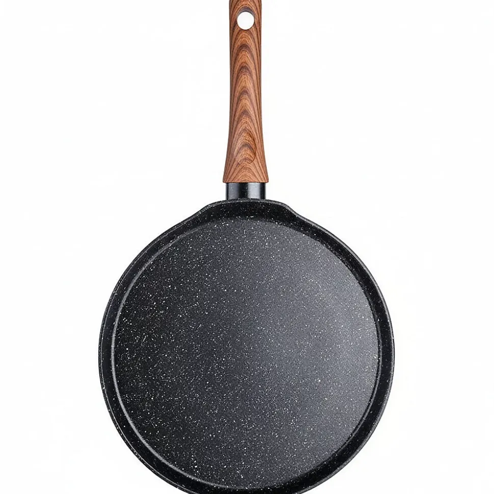 Poêle plate à revêtement granit 24 cm