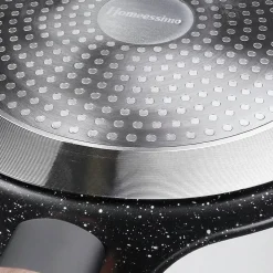 Poêle plate à revêtement granit 24 cm