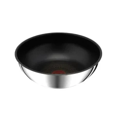 Poêle wok acier inoxydable 26cm Tefal L9737702 ingenio préférence