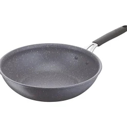 Poêle wok aluminium 28cm Lagostina 012163041828 tempra minéral