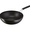 Poêle wok aluminium 28cm noir Lagostina 012165041828 tempra