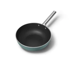 Poêle wok 30cm vert émeraude mat Smeg WOF3002EGM