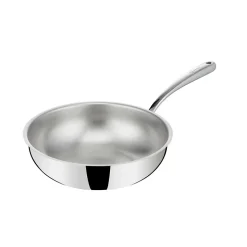 Poêle wok inox 26cm avec couvercle Lagostina 011204042026 emozione salta pasta