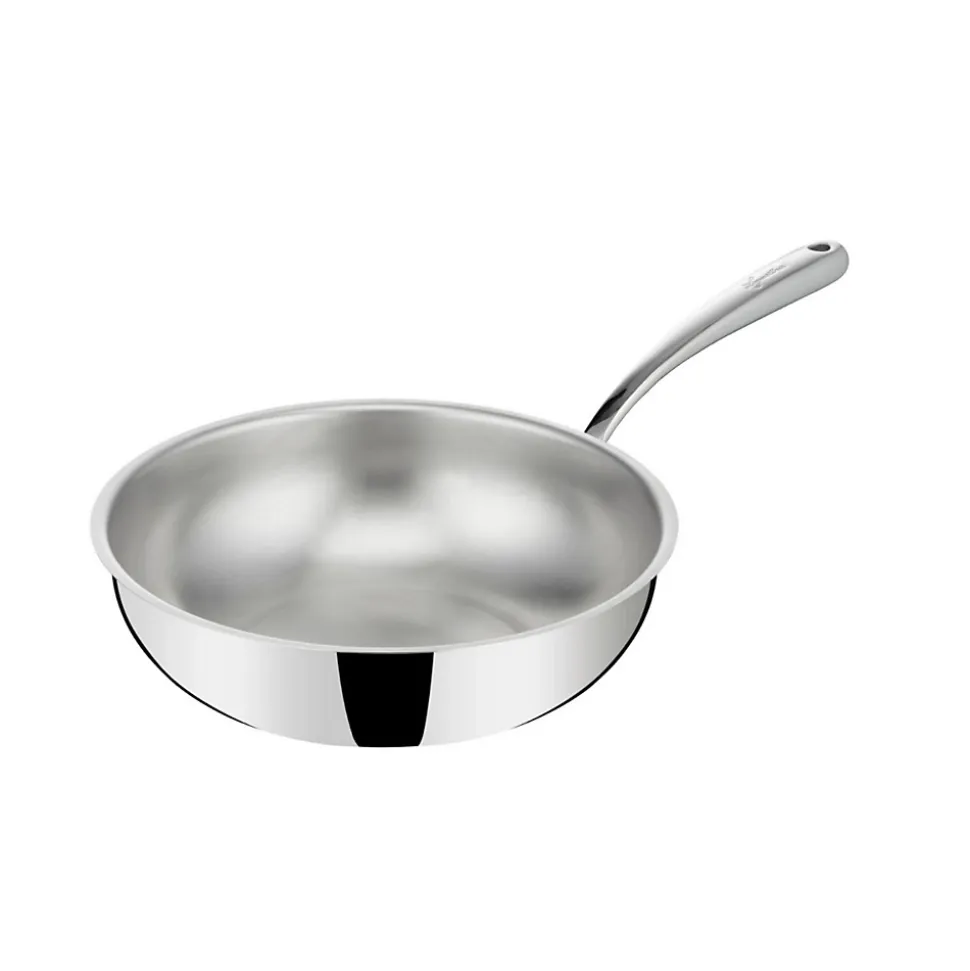Poêle wok inox 26cm avec couvercle Lagostina 011204042026 emozione salta pasta