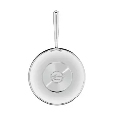 Poêle wok inox 26cm avec couvercle Lagostina 011204042026 emozione salta pasta