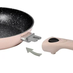 Poêle en céramique beige vanille H. 8 x L. 25 cm Durandal Equilibre Céramique