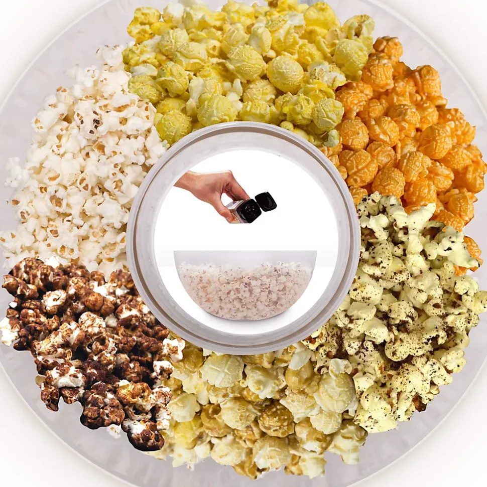 POP50 BK Machine à popcorn 1200W Sans huile Bol démontable 60 g de pop corn en 3 minutes Cuisson à air chaud Duronic