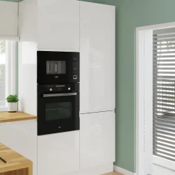 Porte de colonne de cuisine Garcinia blanc brillant L. 60 cm x H. 130 cm GoodHome