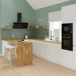 Porte de colonne de cuisine Garcinia blanc brillant L. 60 cm x H. 70 cm GoodHome