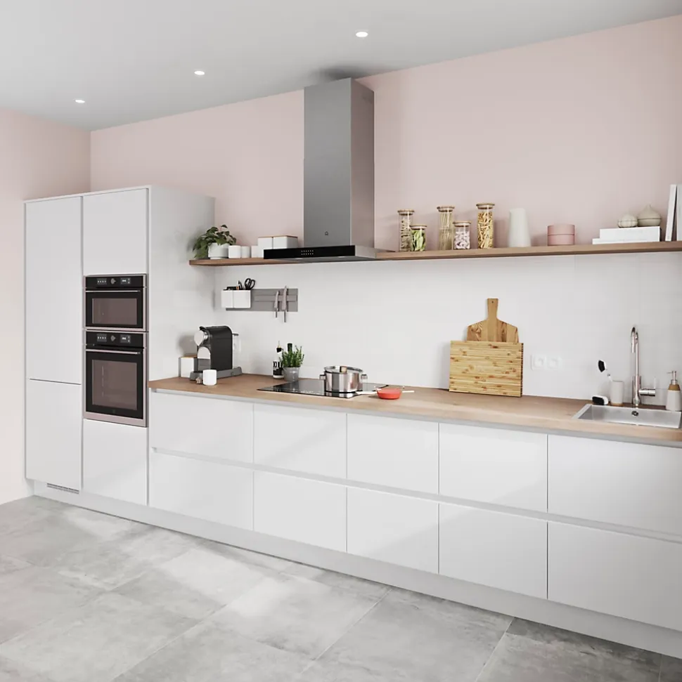 Porte de colonne de cuisine Stevia blanc L. 60 cm x H. 70 cm GoodHome