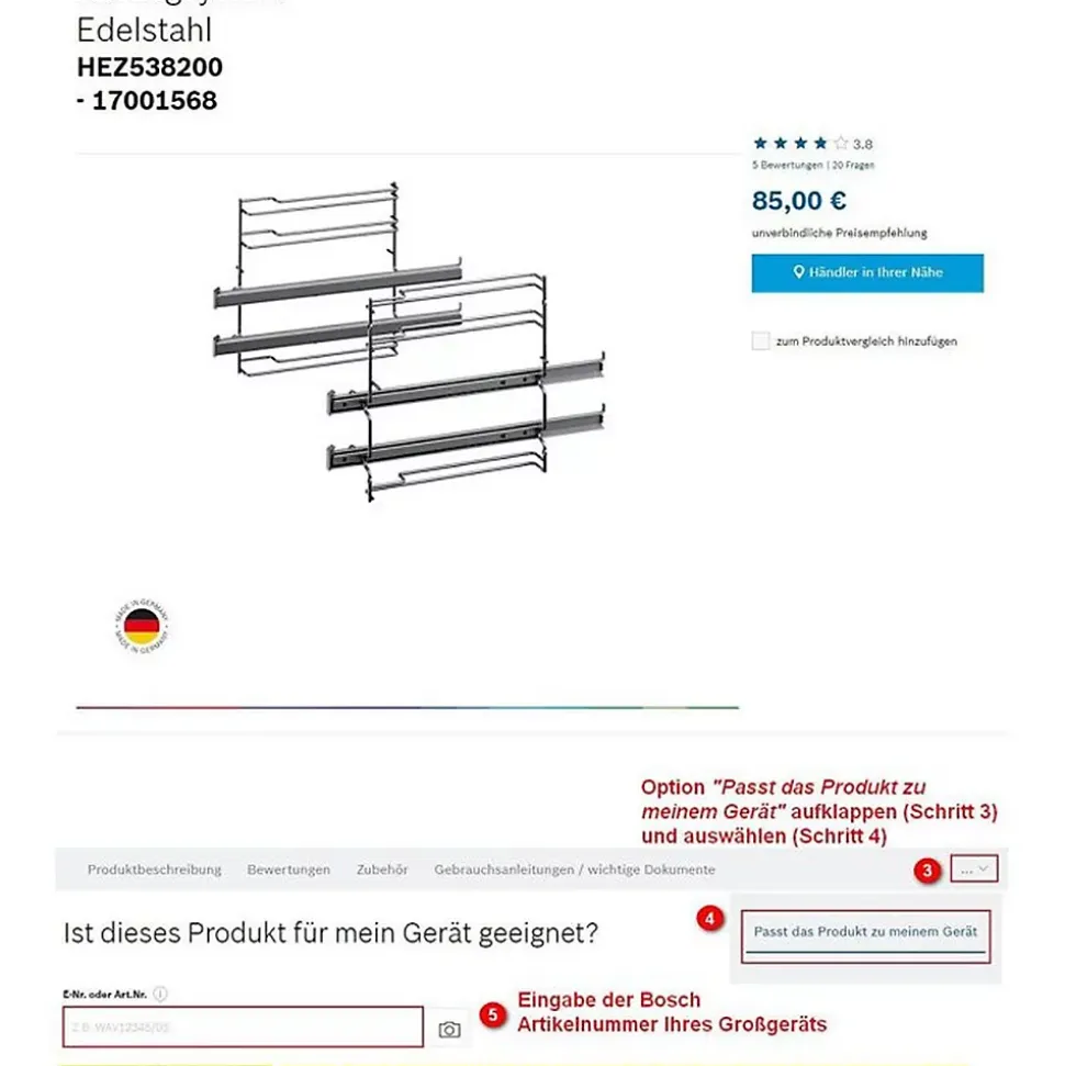 Porte de façade complète d'origine (17003104) pour Lave-vaisselle BOSCH
