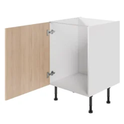 Porte de meuble de cuisine Chia décor chêne clair mat l. 60 cm x H. 72 cm GoodHome