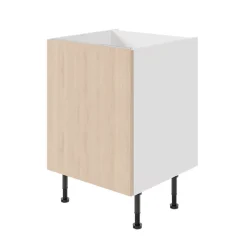 Porte de meuble de cuisine Chia décor chêne clair mat l. 60 cm x H. 72 cm GoodHome