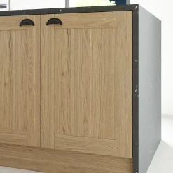 Porte de meuble de cuisine Alpinia décor chêne mat l. 50 cm x H. 72 cm GoodHome