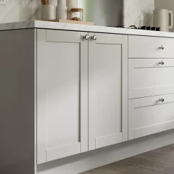 Porte de meuble de cuisine Ash gris mat l. 39,7 cm x H. 71,5 cm GoodHome