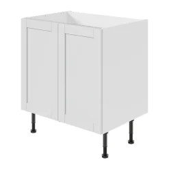 Porte de meuble de cuisine Ash gris mat l. 39,7 cm x H. 71,5 cm GoodHome