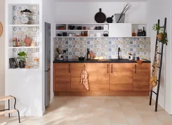 Porte de meuble de cuisine Chia décor chêne fumé mat l. 60 cm x H. 72 cm GoodHome