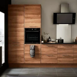 Porte de meuble de cuisine Chia décor chêne fumé mat l. 60 cm x H. 72 cm GoodHome