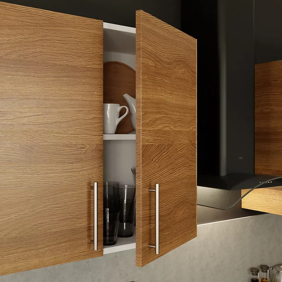 Porte de meuble de cuisine Chia décor chêne fumé mat l. 40 cm x H. 72 cm GoodHome
