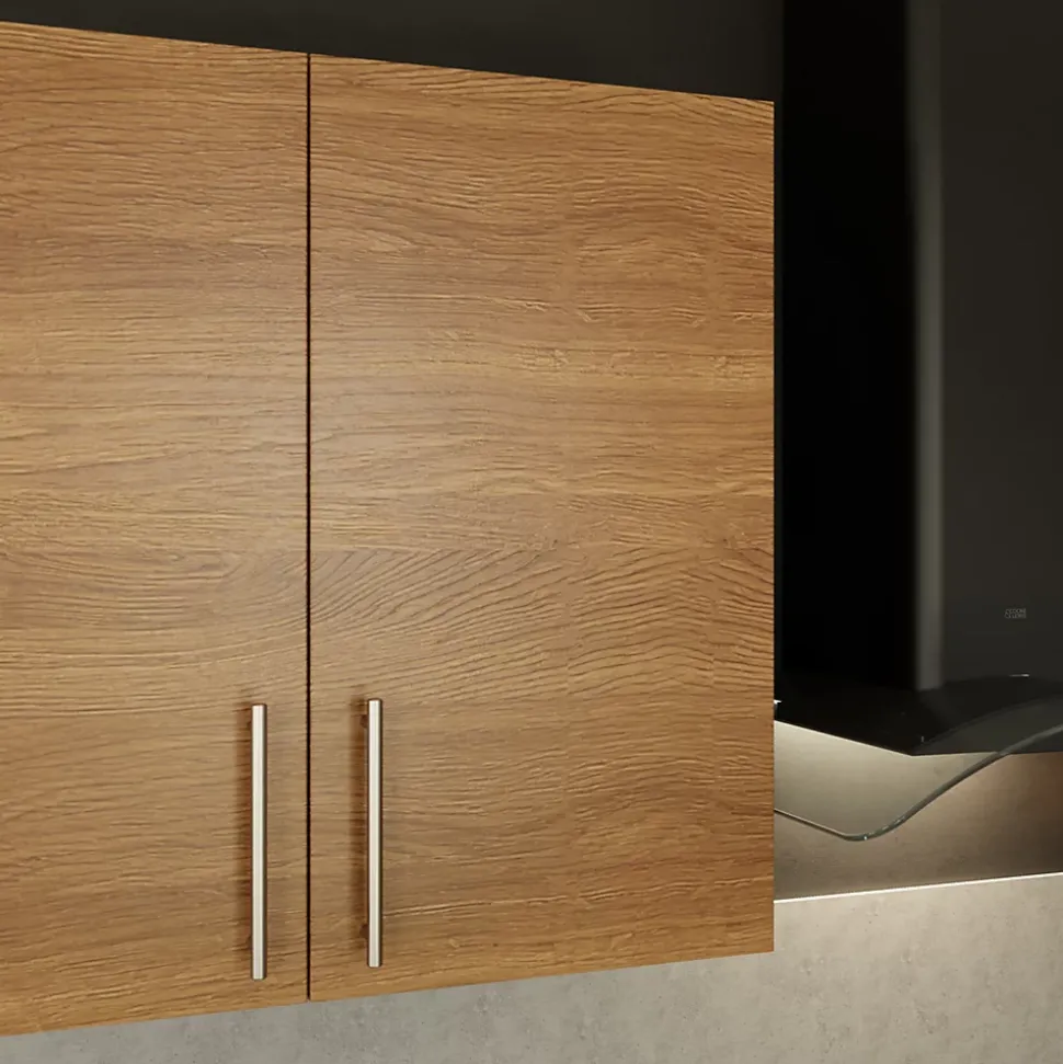 Porte de meuble de cuisine Chia décor chêne fumé mat l. 40 cm x H. 72 cm GoodHome