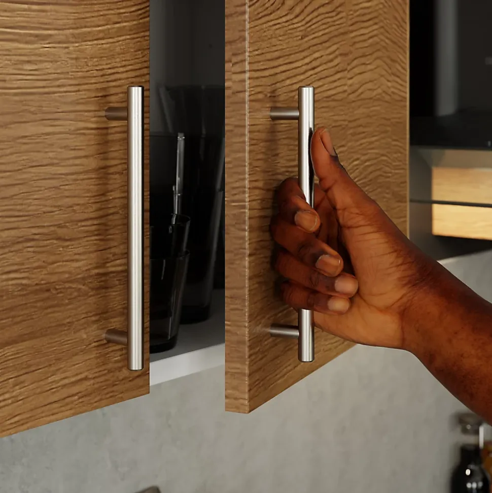 Porte de meuble de cuisine Chia décor chêne fumé mat l. 40 cm x H. 72 cm GoodHome