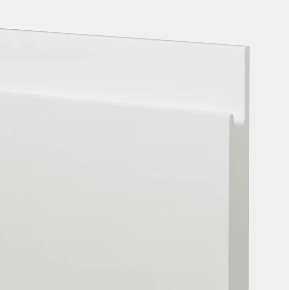 Porte de meuble de cuisine Garcinia blanc brillant l. 60 cm x H. 72 cm GoodHome