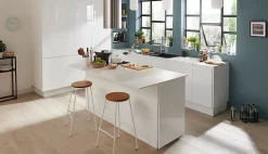 Porte de meuble de cuisine Garcinia blanc brillant l. 60 cm x H. 72 cm GoodHome