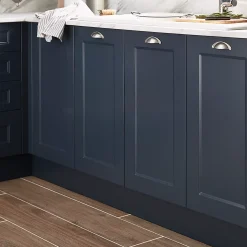 Porte de meuble de cuisine Artemisia bleu mat l. 50 cm x H. 72 cm GoodHome